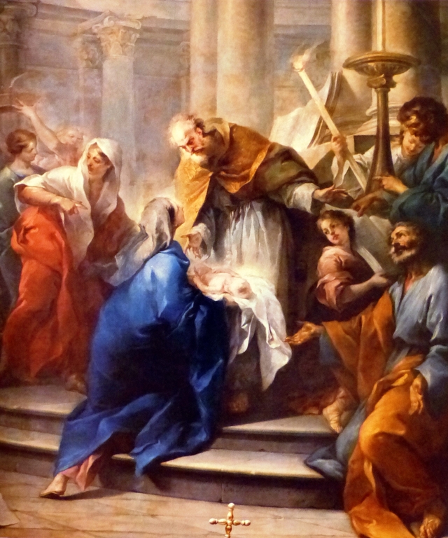 La Présentation au temple by Charles-André van Loo