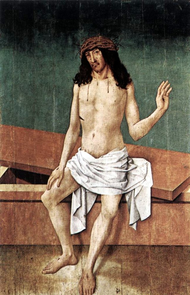 Christ as Man of Sorows by Rueland Frueauf the Elder