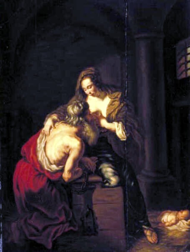 Cimon and Pera (Caritas Romana) by Joachim von Sandrart the Elder