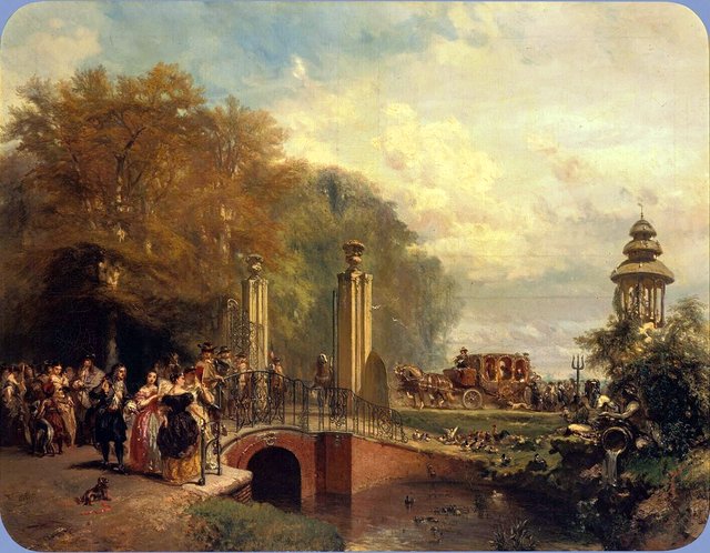 The Departure from a Park by Charles Rochussen