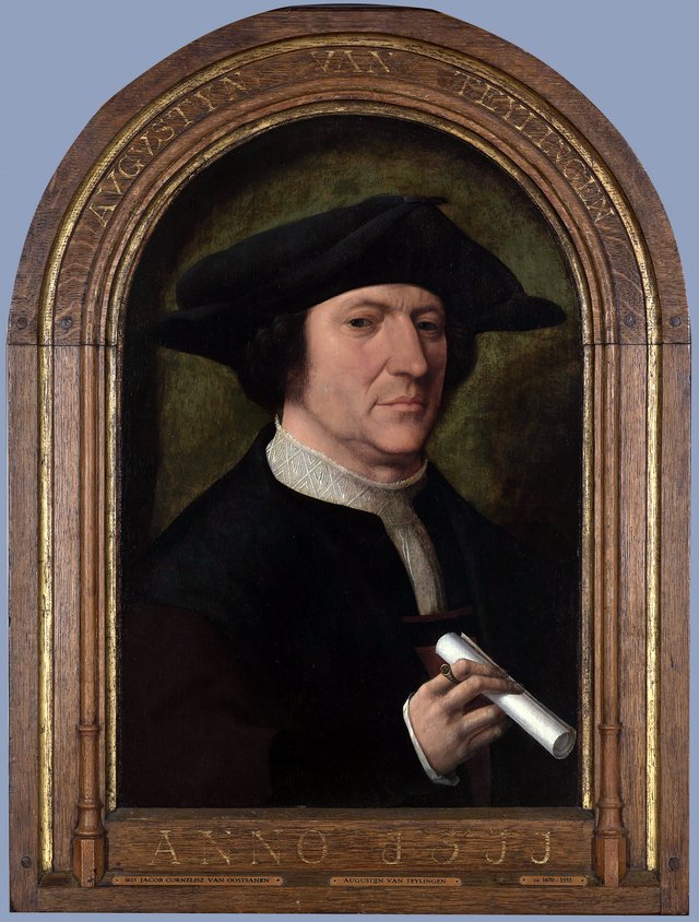 Portrait of Augustijn van Teylingen by Jacob Cornelisz van Oostsanen
