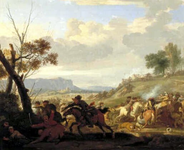 Battle of Imperial and Turkish Troops by Jan van Huchtenburgh