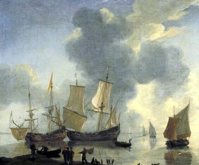 Sea with Ships by Reinier Nooms