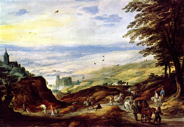 Landscape with a view by Joos de Momper the Younger