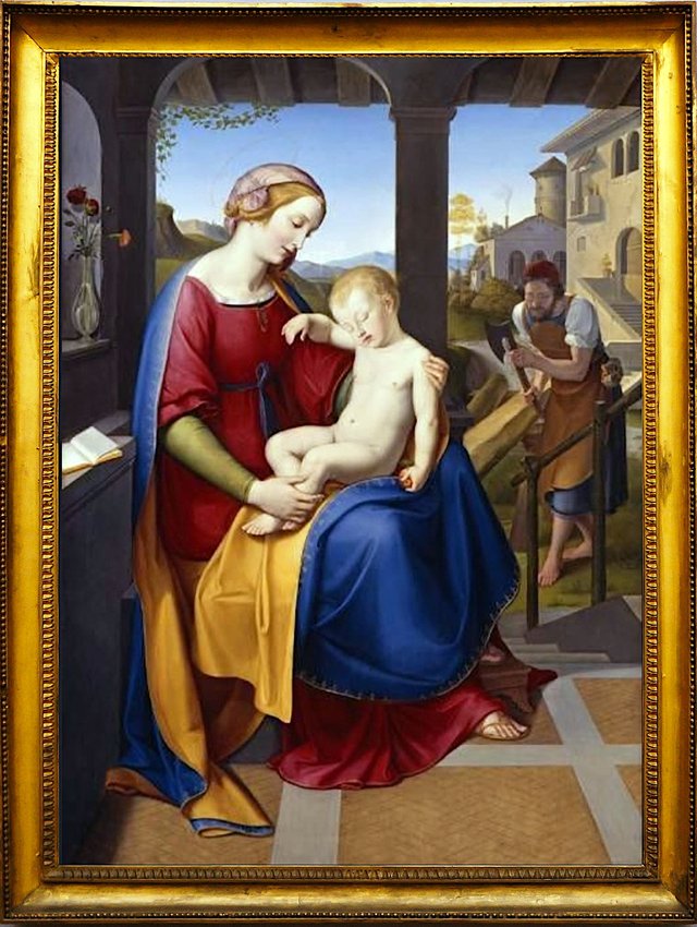 The Holy Family beneath the Portico by Friedrich Wilhelm Schadow