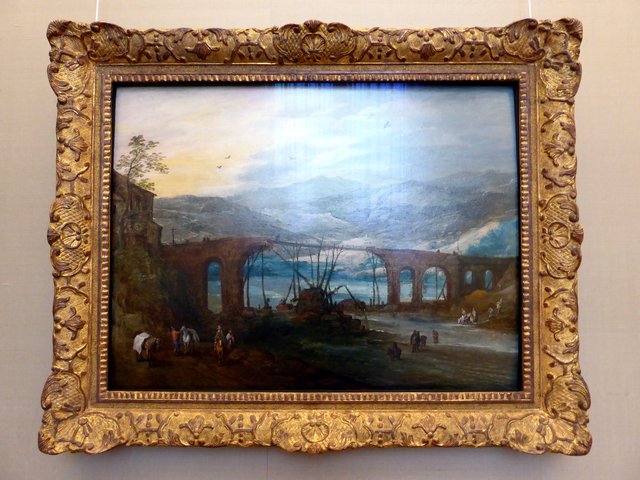 Mountain Landscape with Arch Bridge ("The Destroyed Bridge") by Joos de Momper the Younger