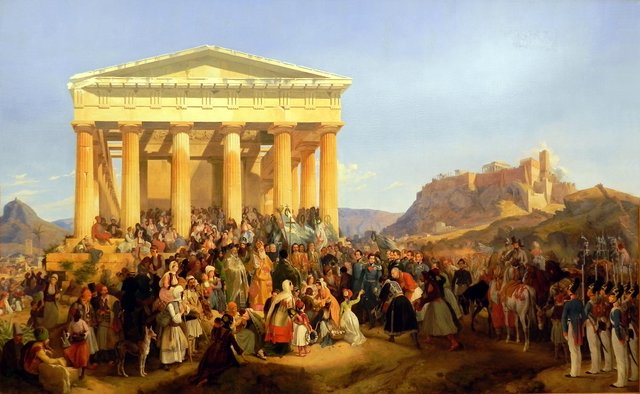 The Entry of King Otto of Greece in Athens by Peter von Hess