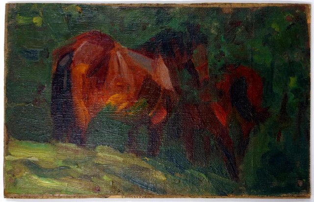 Horse sketch II by Franz Marc