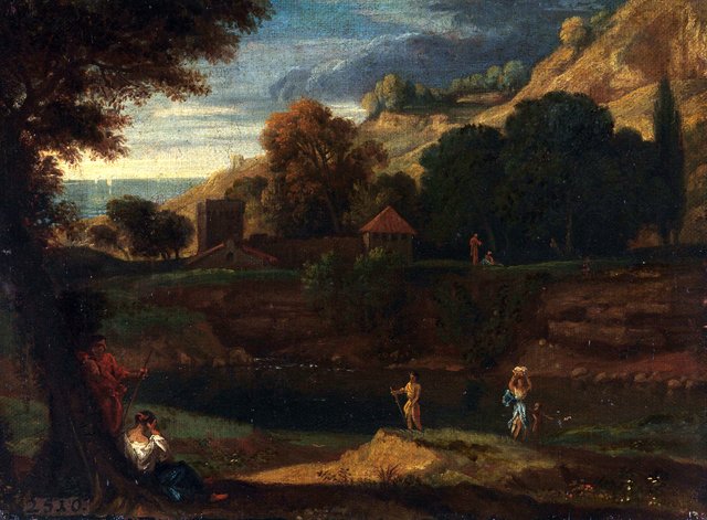 Klassische Landschaft (Umkreis) by Francisque Millet