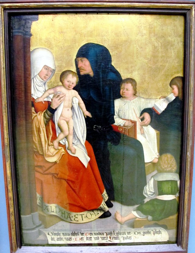 Mindelheim Altarpiece: Mary of Clopas and Alphaeus with their Childs by Bernhard Strigel