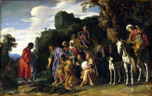 Die Taufe des Mohrenkämmerers by Pieter Lastman