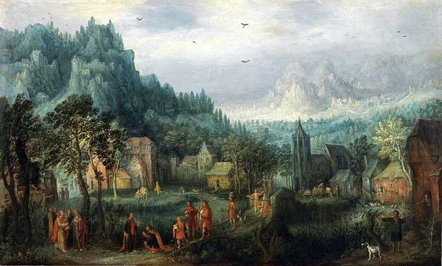 Der Hauptmann von Kapernaum by David Vinckboons