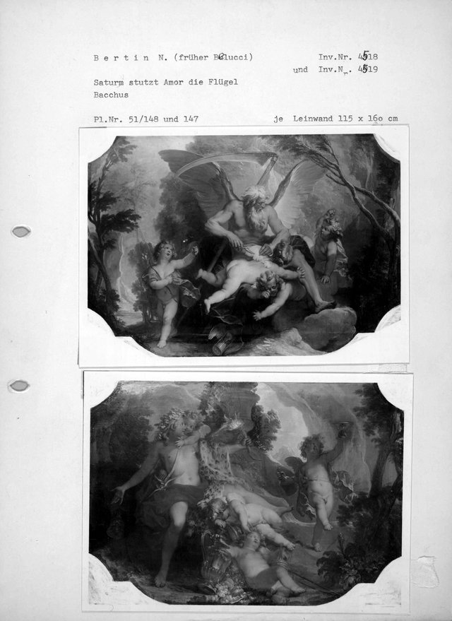 Bacchus mit vier Putten by Nicolas Bertin
