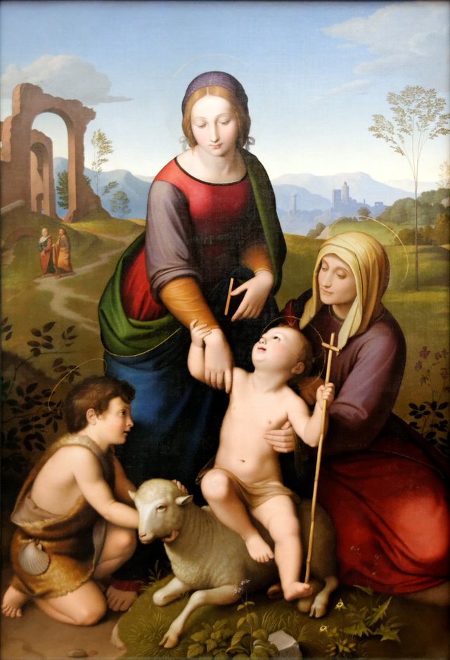 Mary and Elizabeth with Jesus and John the Baptist by Johann Friedrich Overbeck