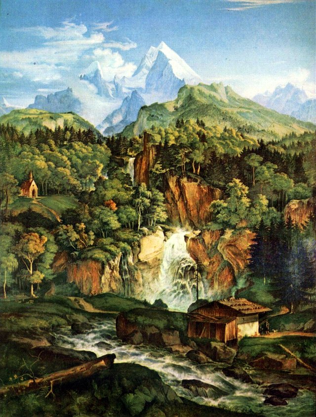 Der Watzmann by Ludwig Richter