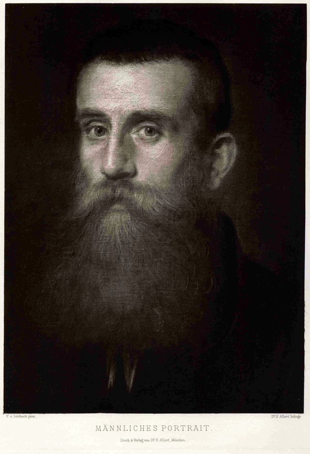 Studienkopf by Franz von Lenbach