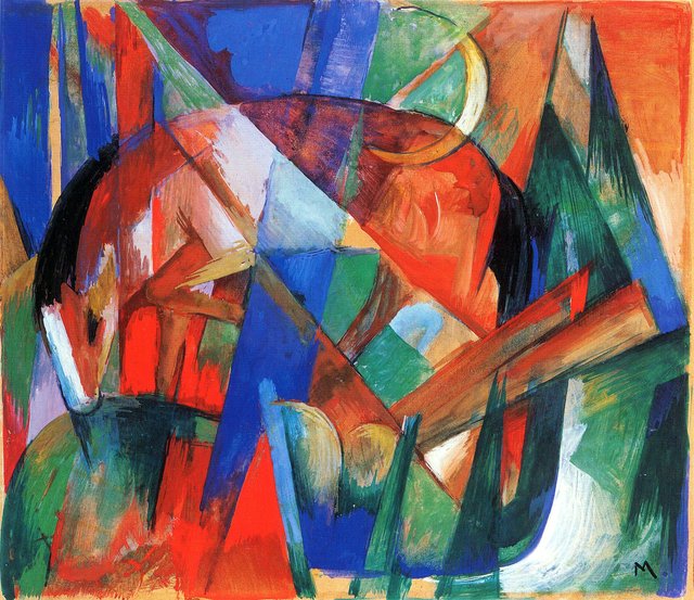 Mythical creature II (horse) by Franz Marc
