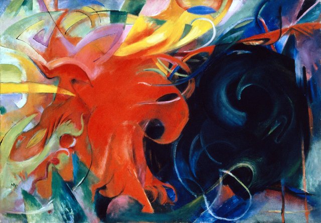 Fighting forms by Franz Marc