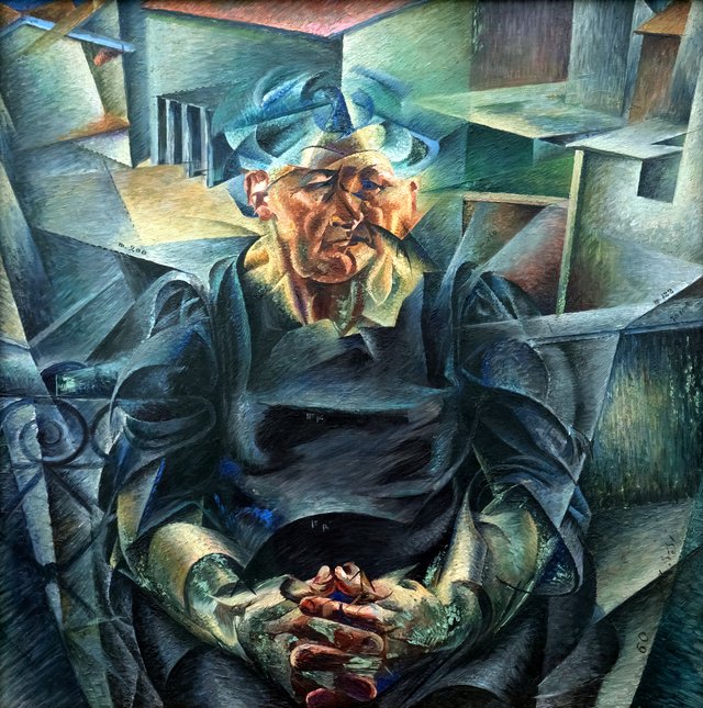 Horizontal Construction by Umberto Boccioni