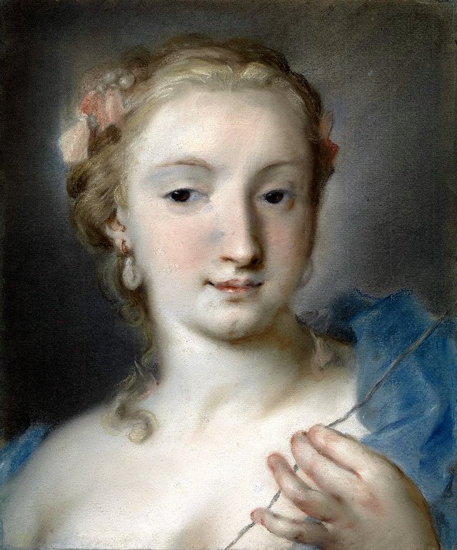 Die Parze Lachesis by Rosalba Carriera