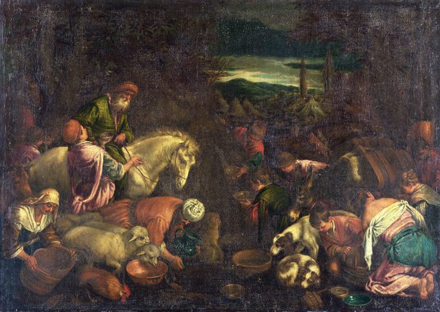 Mises Striking the Rock by Leandro Bassano