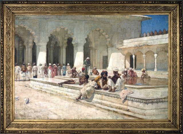 The Hour of Prayer at the Pearl Mosque, Agra by Edwin Lord Weeks