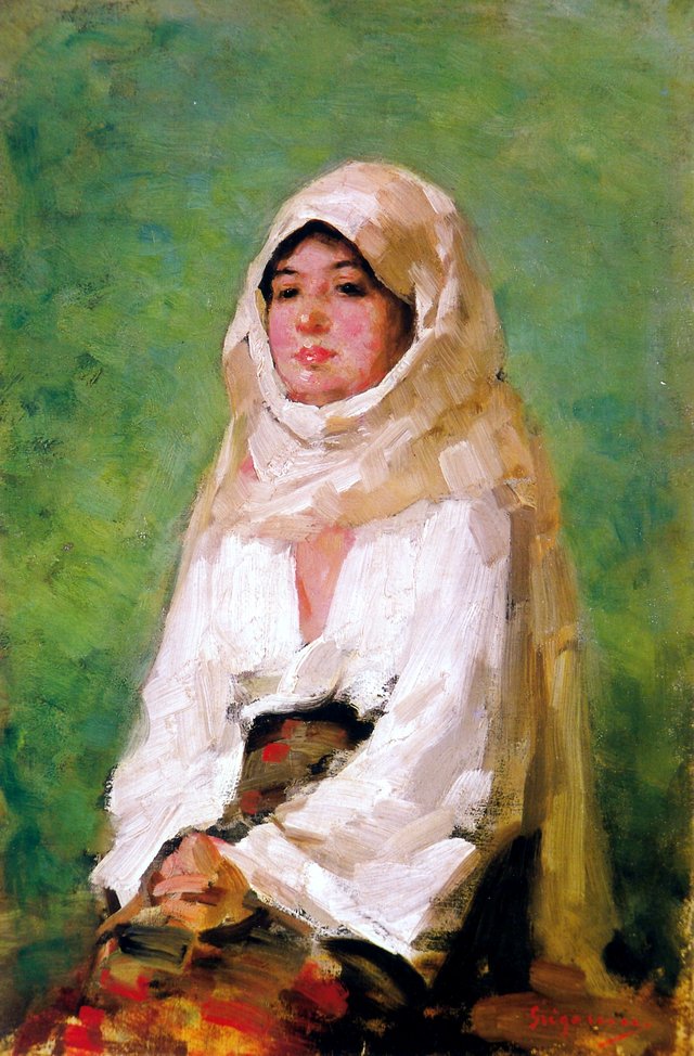 Țărancă cu maramă' by Nicolae Grigorescu