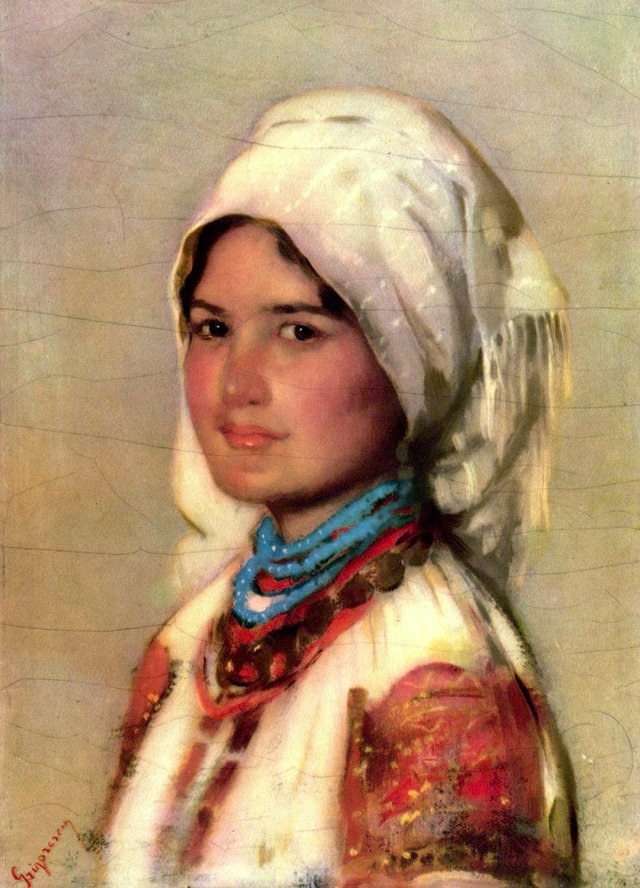 Țărancă din Muscel by Nicolae Grigorescu