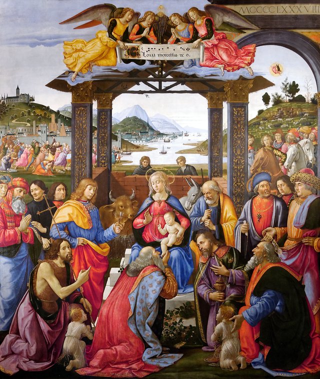 Adoration of the Magi by Domenico Ghirlandaio