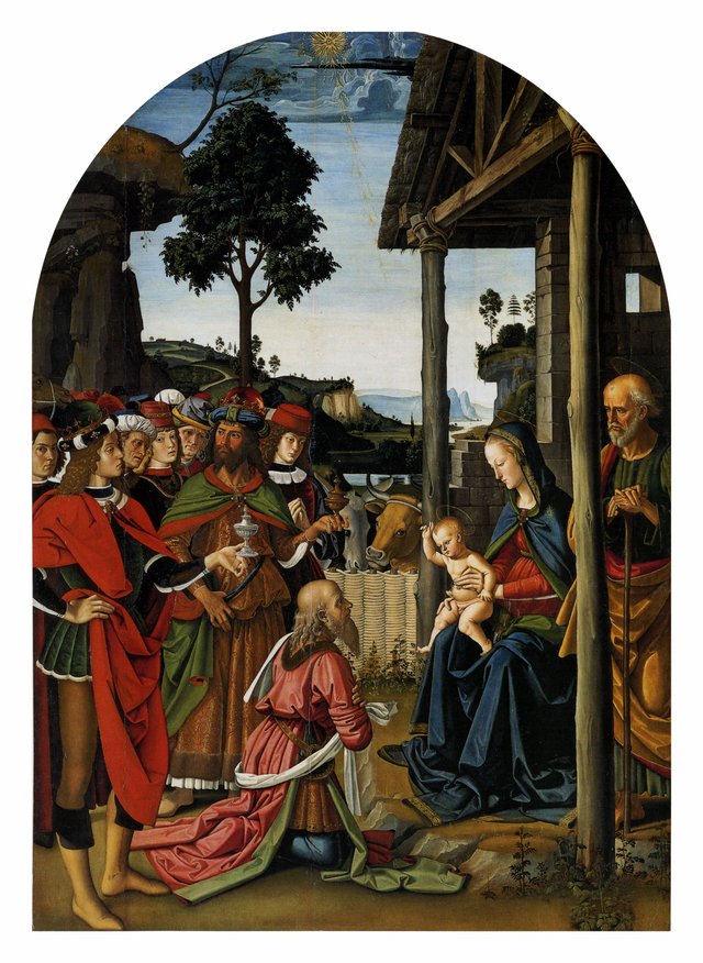 Adoration of the Magi by Pietro Perugino