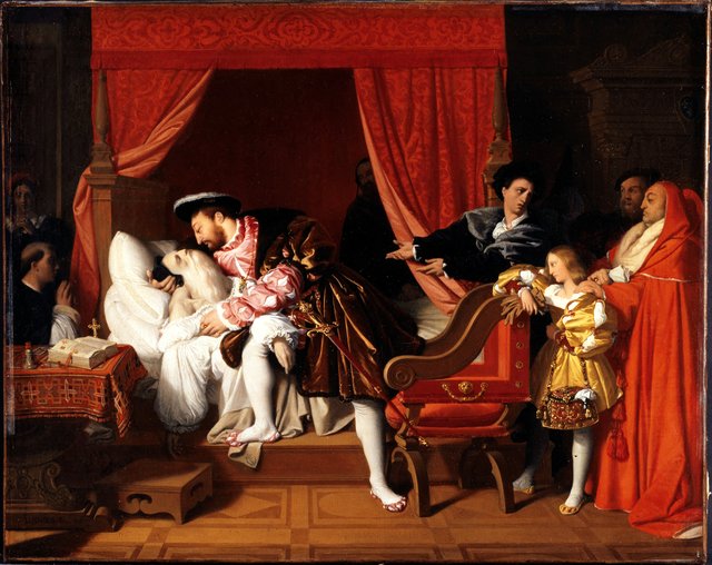 The Death of Leonardo da Vinci by Jean-Auguste-Dominique Ingres