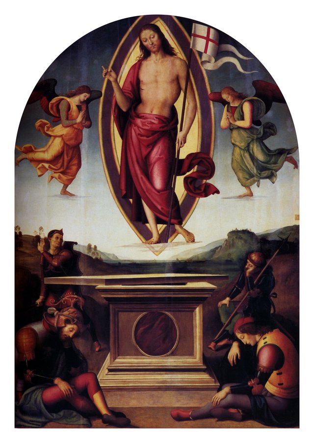 San Francesco al Prato Resurrection by Pietro Perugino