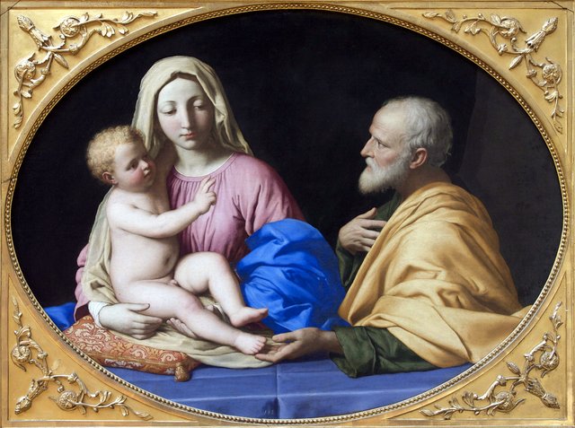 The Holy Family by Giovanni Battista Salvi da Sassoferrato