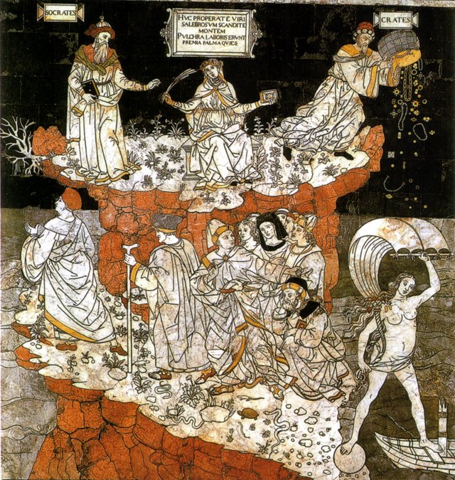 Allégorie de la colline de la Sagesse by Pinturicchio