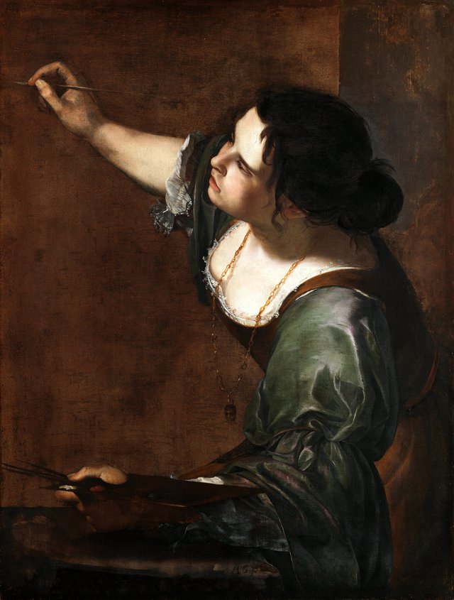 Self-Portrait as the Allegory of Painting by Artemisia Gentileschi