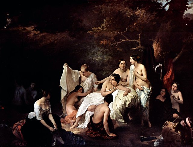Bad der Nymphen by Francesco Hayez