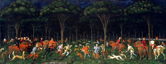 The Hunt in the Forest by Paolo Uccello