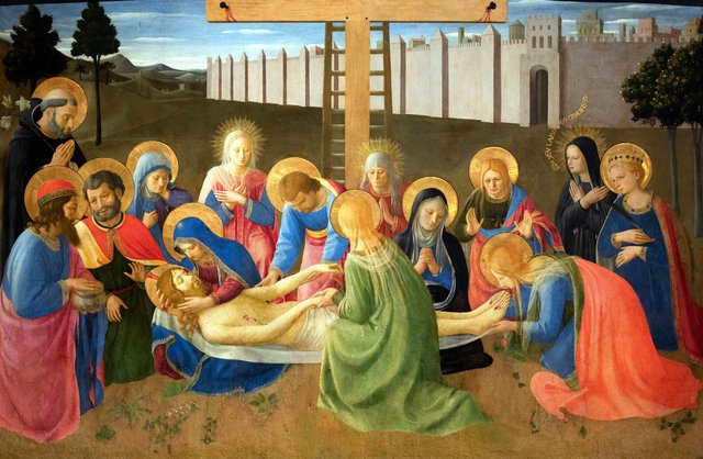 Lamentation over the Dead Christ by Fra Angelico