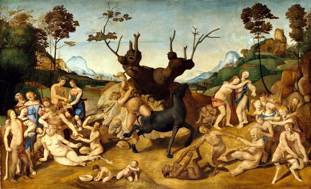 Misfortunes of Silenus by Piero di Cosimo by Piero di Cosimo
