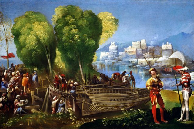 Aeneas and Achates on the Libyan Coast by Dosso Dossi