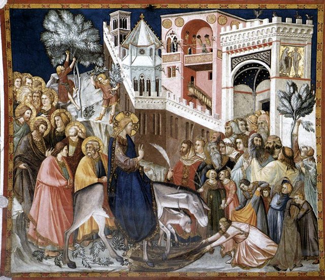 Entry of Christ into Jerusalem by Pietro Lorenzetti