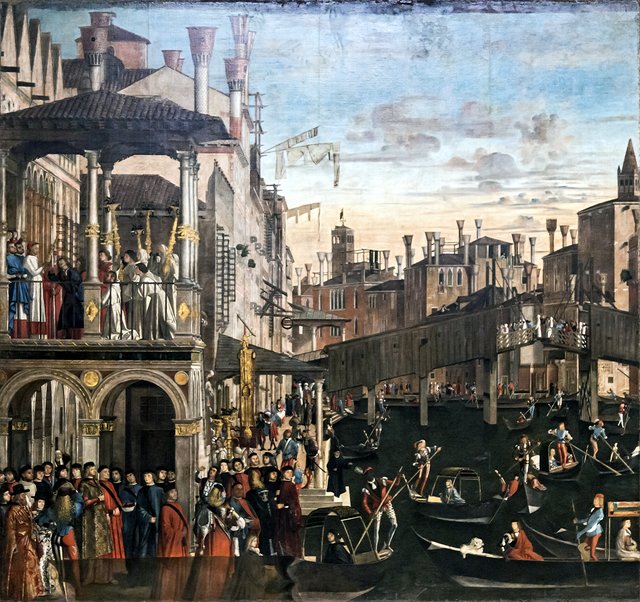 Miracle of the Holy Cross at the Rialto Bridge by Vittore Carpaccio
