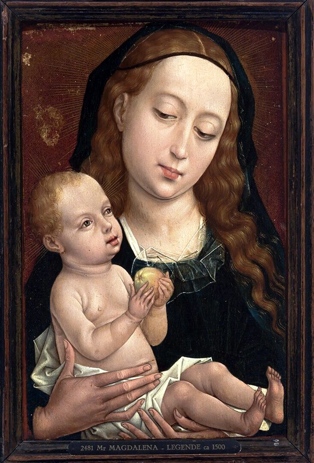 Virgin and Child, Holding an Apple by Master of the Legend of the Magdalene