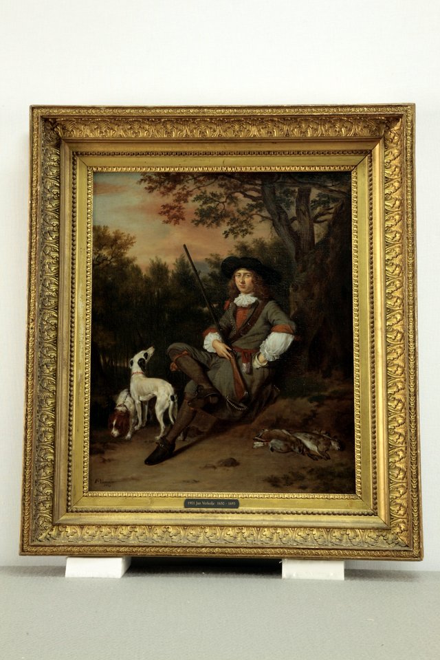 Portrait of a Man as a Hunter by Jan Verkolje