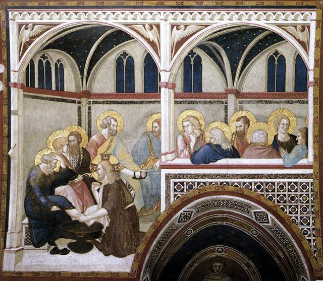 The Washing of the Feet by Pietro Lorenzetti