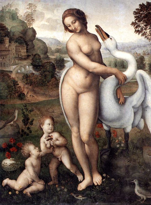 Leda and the Swan by Cesare da Sesto