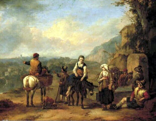 Peasantry near a Spring by Johannes Lingelbach