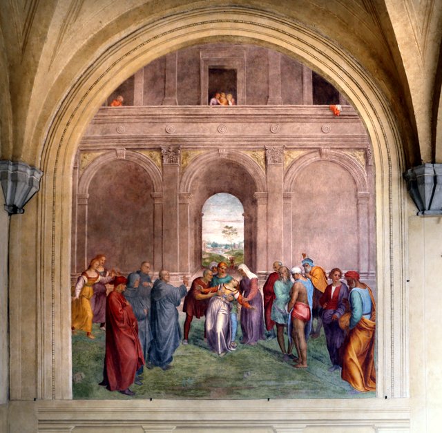 Liberation of the Woman possessed by the Devil by Andrea del Sarto