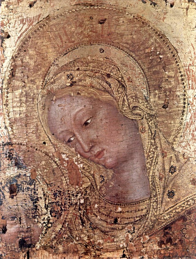 Madonna, Fragment by Gentile da Fabriano