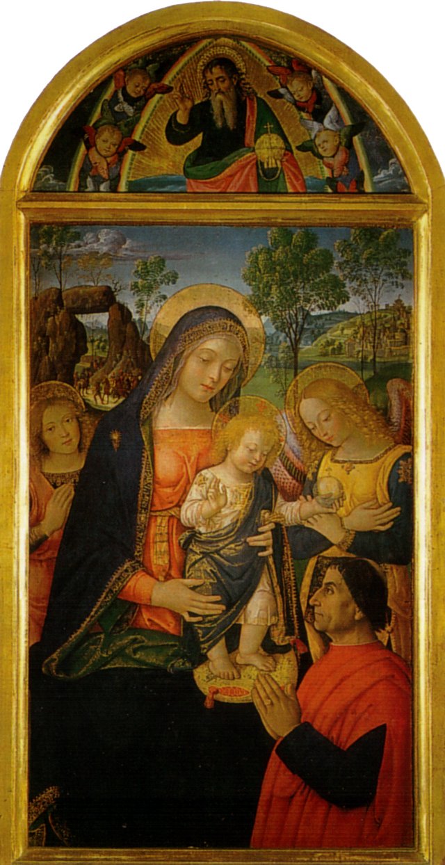 Madonna with child by Pinturicchio